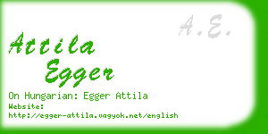 attila egger business card